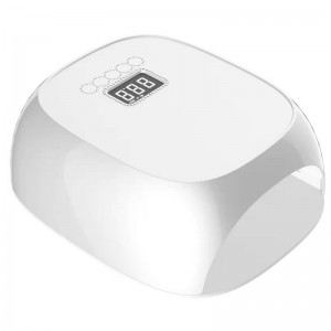 m&r 801pro โคมไฟเล็บ LED ไร้สาย, เครื่องเป่าเล็บไร้สาย, ไฟเล็บ LED ขนาด 72W แบบชาร์จไฟได้ 72W, เจลพกพา UV LED ตะเกียง LED พร้อมเซ็นเซอร์การตั้งค่าตัวจับเวลา 4 ตัวและจอแสดงผล LCD สีเขียว